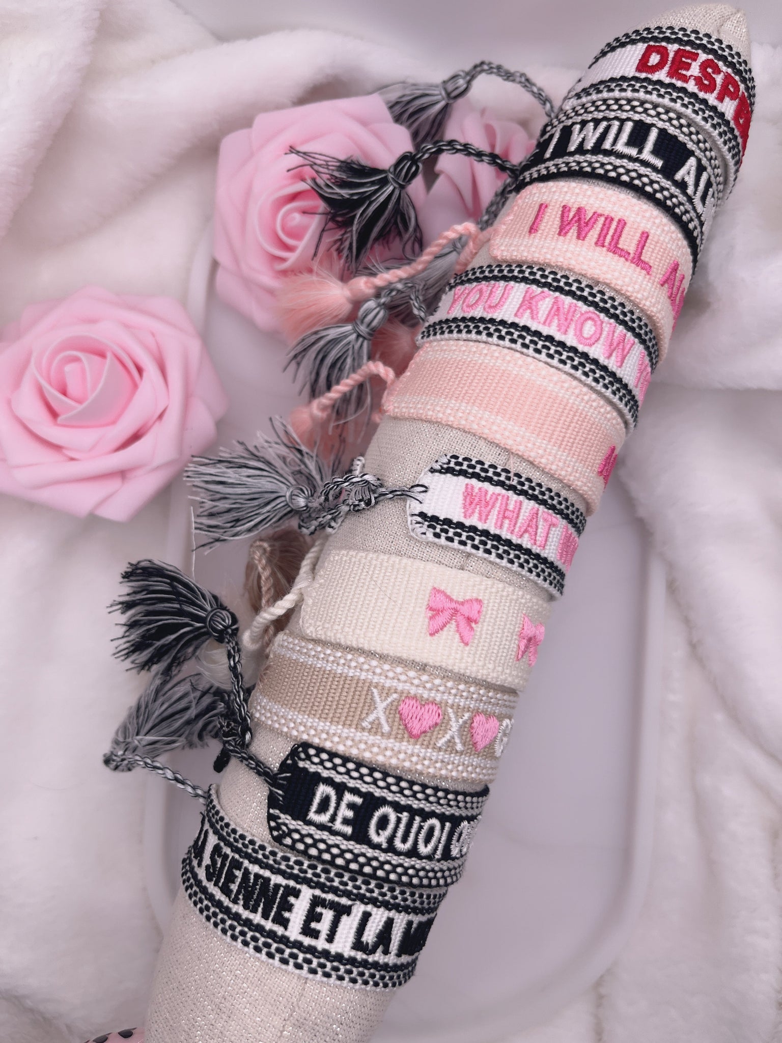 Bracelet « I WILL ALYAYS CHOOSE YOU » Rose