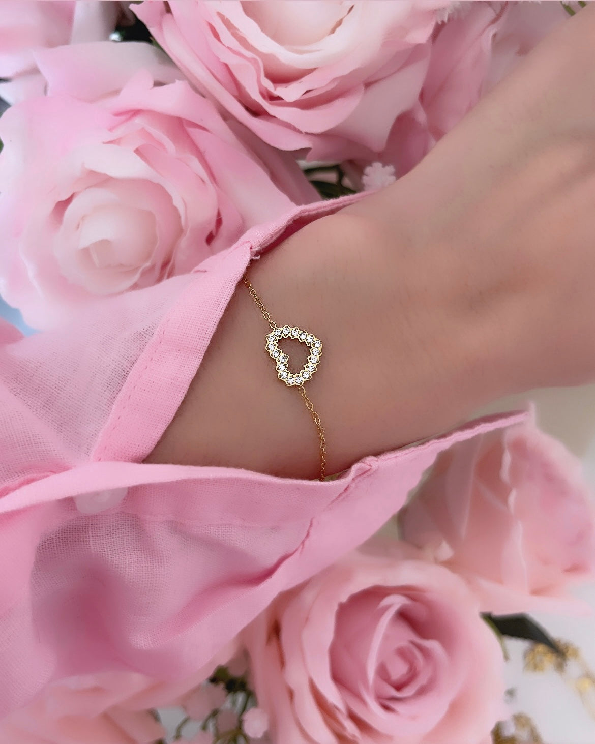 Bracelet Heart Diamond