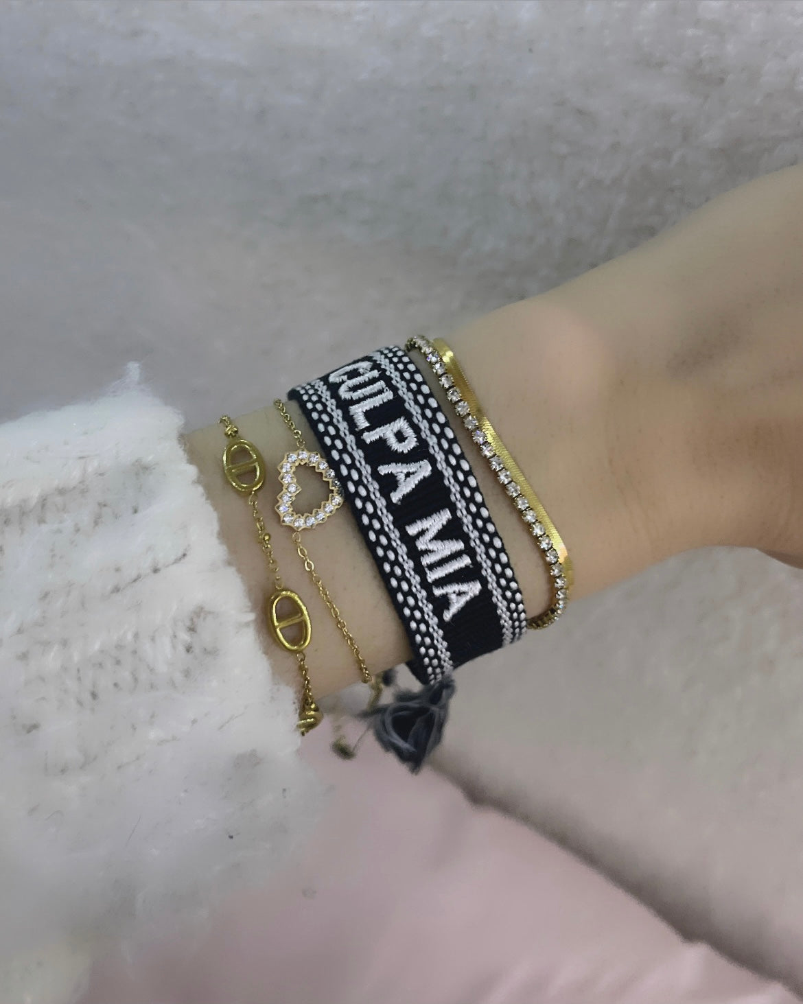 BRACELET CULPA MIA NOIR