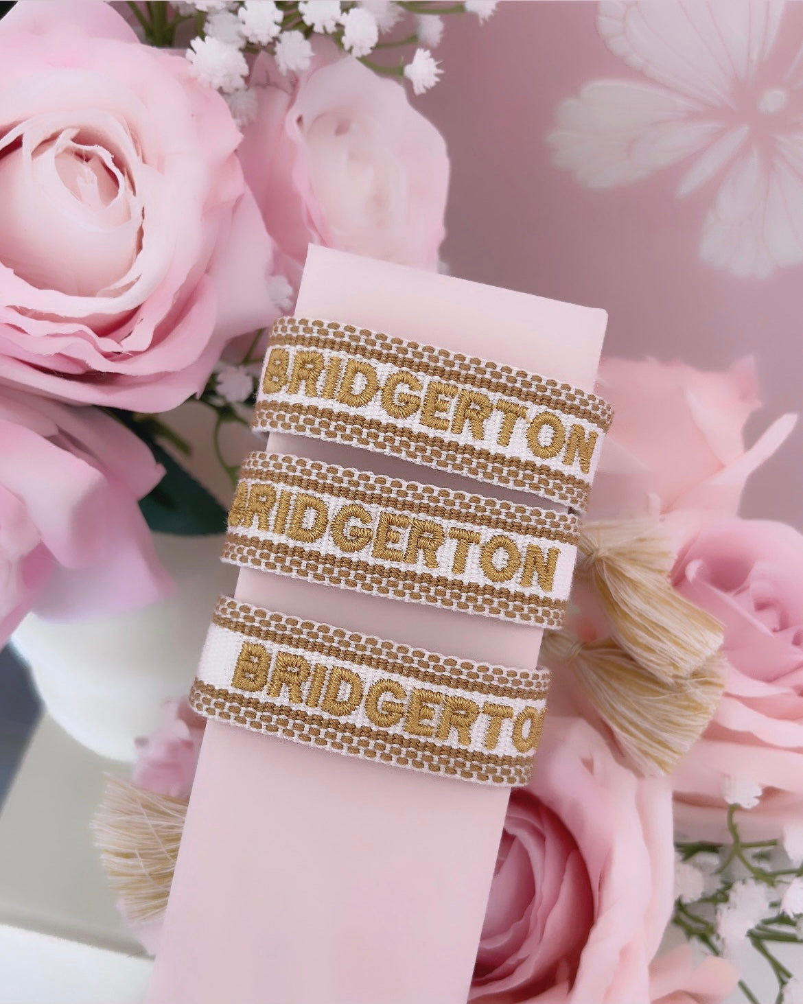 Bracelet brodé « Bridgerton »