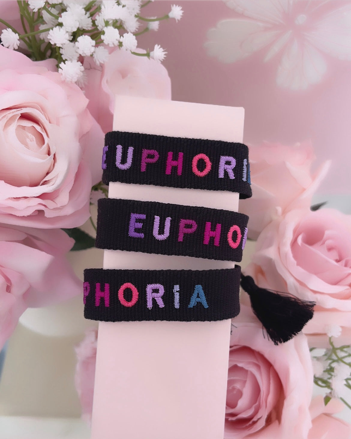 Bracelet brodé « EUPHORIA »