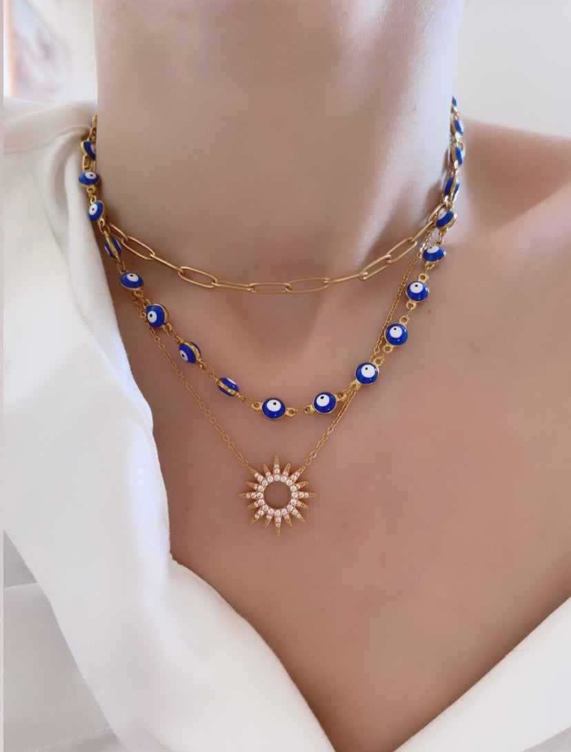 Collier « Mykonos » bleu